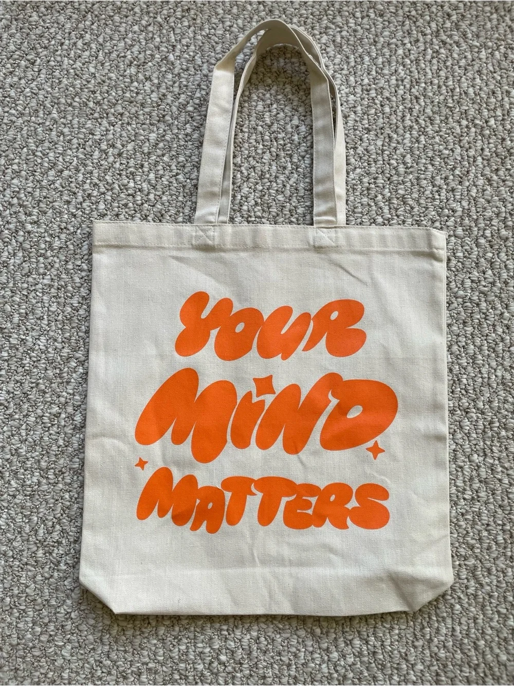 Canvas Tote with Orange 